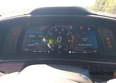 2021 Chevrolet Corvette Stingray Rwd 2Lt из США, поврежденный, VIN 1G1YB2D41M5101894